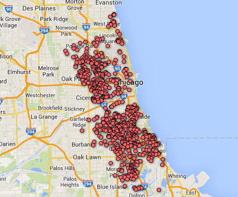 Ask J Dub Did You Know America Has It S Very Own Refugee Crisis   Chicago Shooting Map 