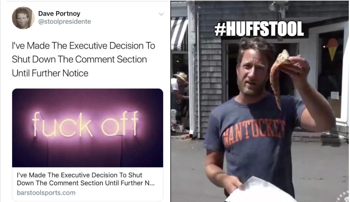 Dave Portnoy Closed Hufstool Sports' Comments Section And Blamed ...