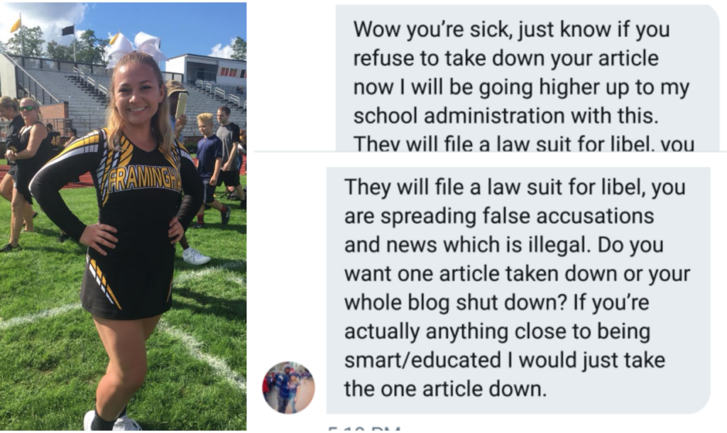 Framingham State Criminology Major Messages Fan Twitter Page Announcing