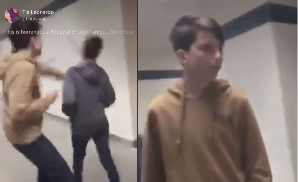 Video Of Kid Getting Punched In The Face At BristolPlymouth Tech School While Other Kids Do